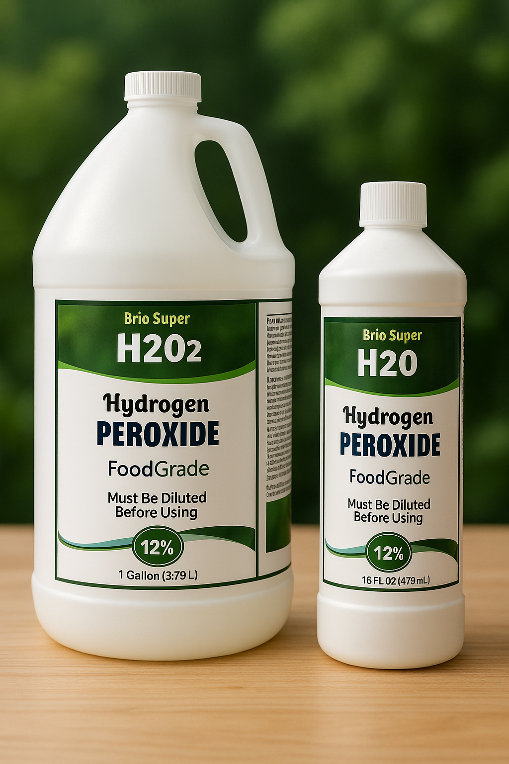 Food Grade Hydrogen Peroxide - Lab Certified H2O2 - USP Grade